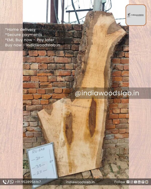 Live edge wood slabs in India. @indiawoodslab +91 9528956167