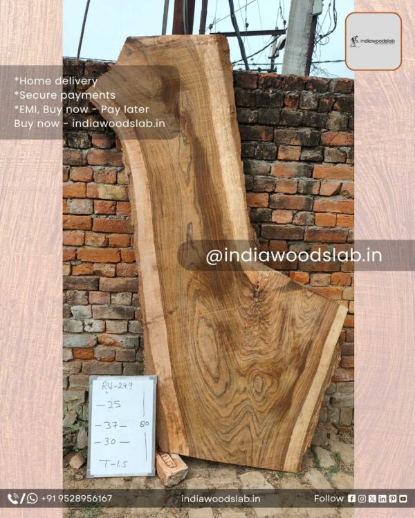 Live edge wood slabs in India. @indiawoodslab +91 9528956167
