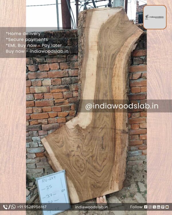 Live edge wood slabs in India. @indiawoodslab +91 9528956167