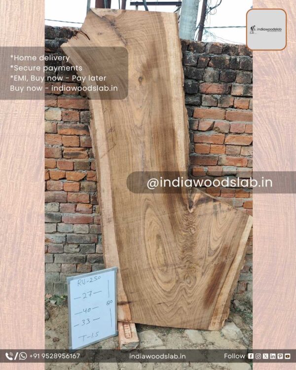 Live edge wood slabs in India. @indiawoodslab +91 9528956167