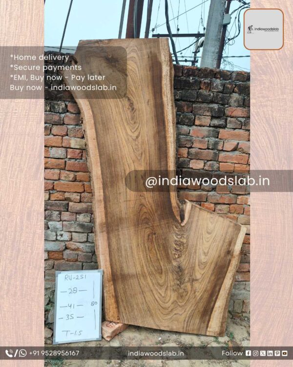 Live edge wood slabs in India. @indiawoodslab +91 9528956167