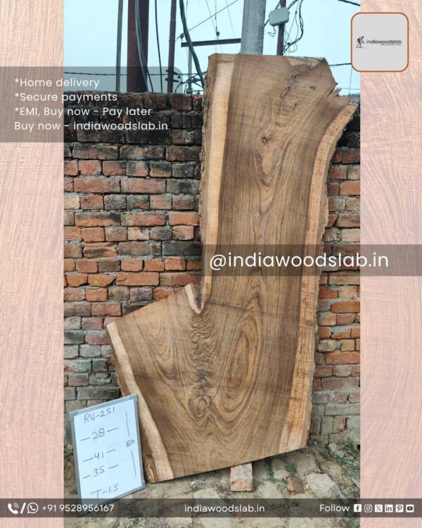Live edge wood slabs in India. @indiawoodslab +91 9528956167