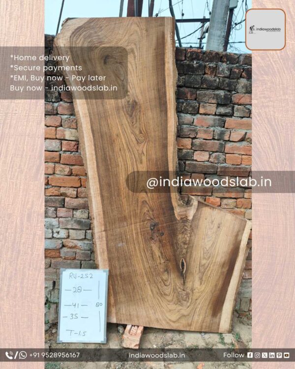 Live edge wood slabs in India. @indiawoodslab +91 9528956167