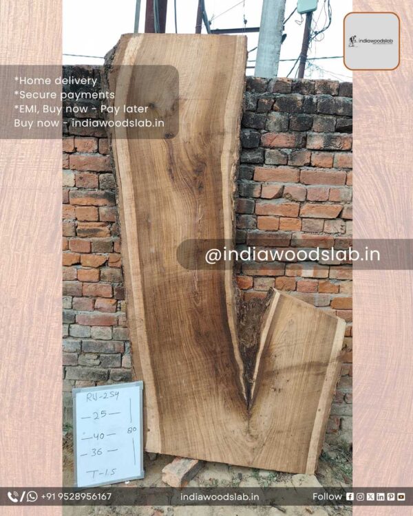 Live edge wood slabs in India. @indiawoodslab +91 9528956167