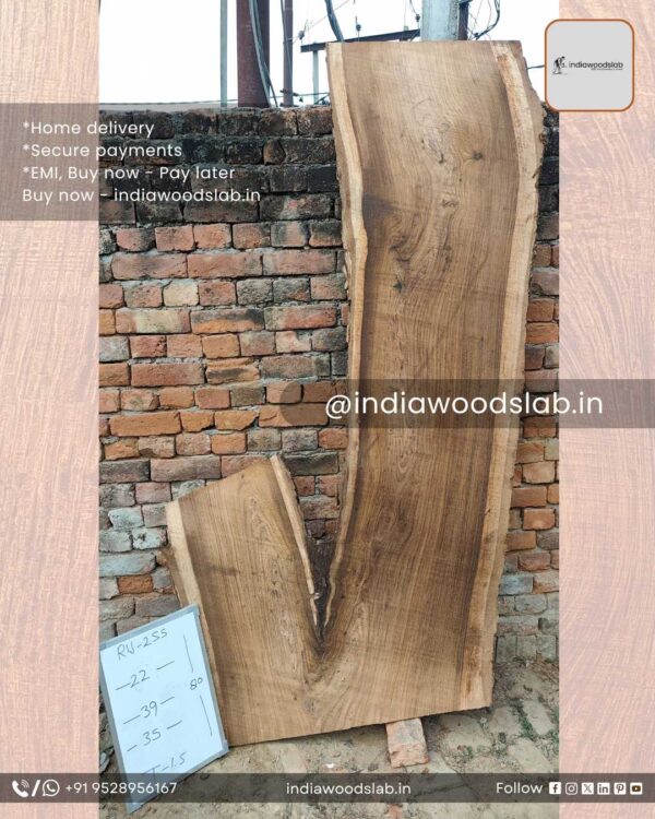 Live edge wood slabs in India. @indiawoodslab +91 9528956167