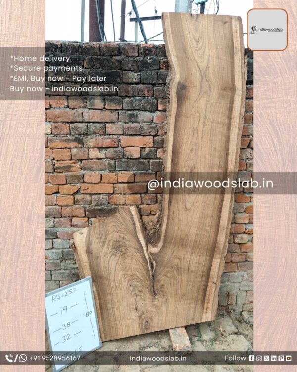 Live edge wood slabs in India. @indiawoodslab +91 9528956167