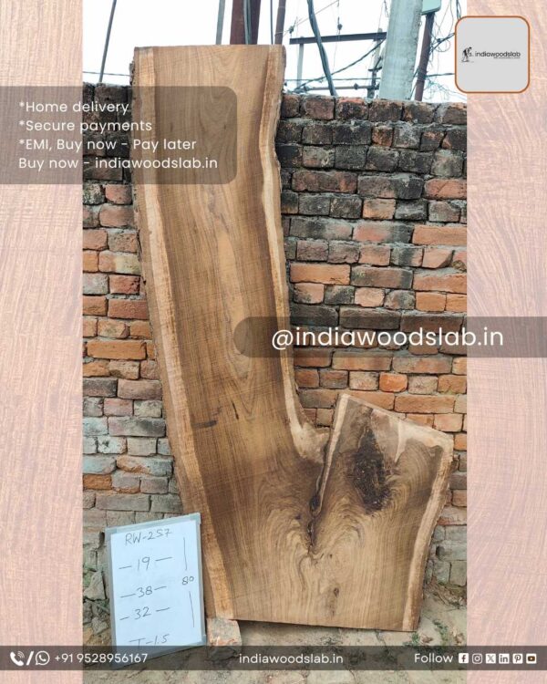 Live edge wood slabs in India. @indiawoodslab +91 9528956167