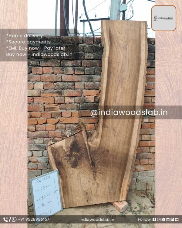 Live edge wood slabs in India. @indiawoodslab +91 9528956167