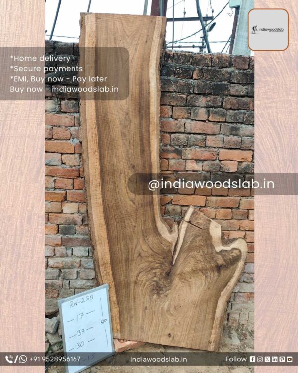 Live edge wood slabs in India. @indiawoodslab +91 9528956167