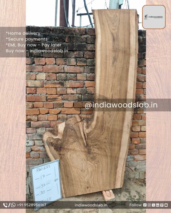 Live edge wood slabs in India. @indiawoodslab +91 9528956167