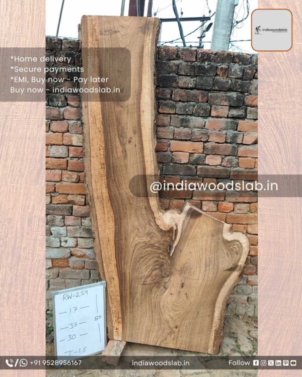 Live edge wood slabs in India. @indiawoodslab +91 9528956167
