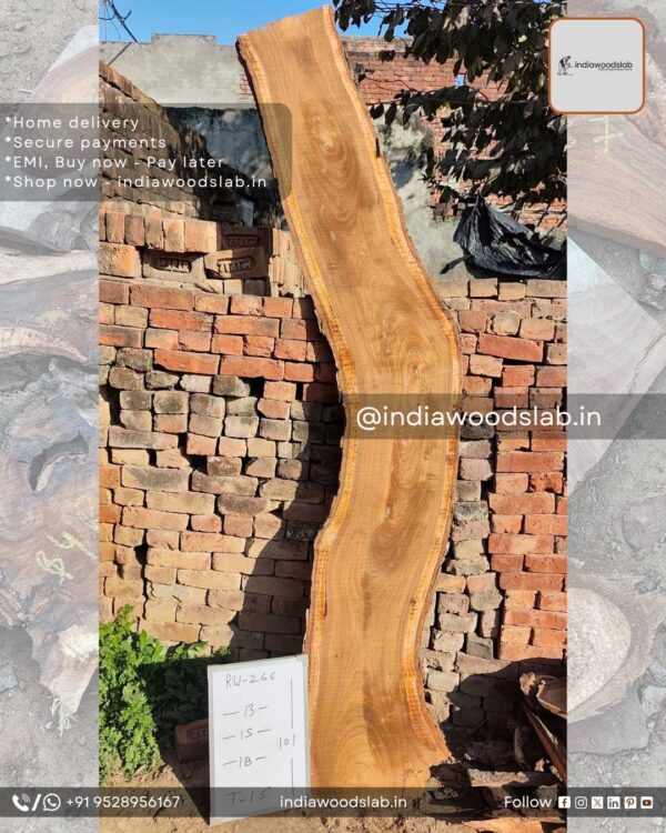 Live edge wood slabs in India. @indiawoodslab +91 9528956167