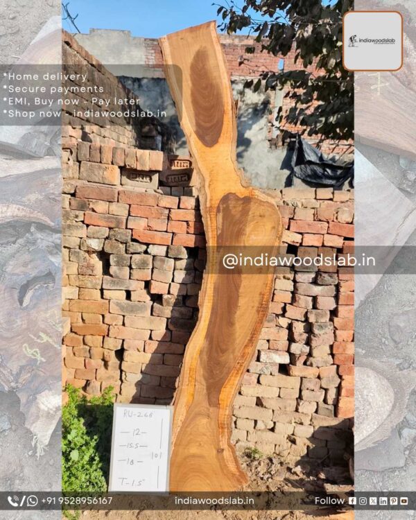 Live edge wood slabs in India. @indiawoodslab +91 9528956167