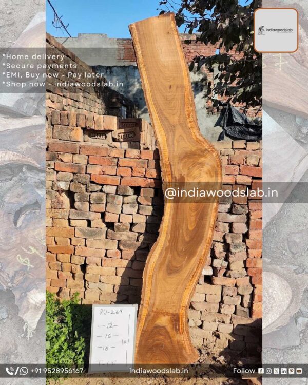 Live edge wood slabs in India. @indiawoodslab +91 9528956167