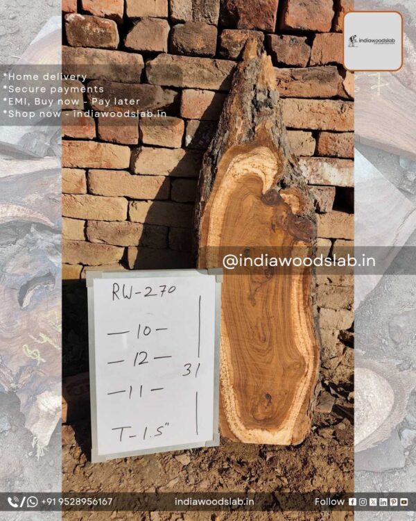 Live edge wood slabs in India. @indiawoodslab +91 9528956167