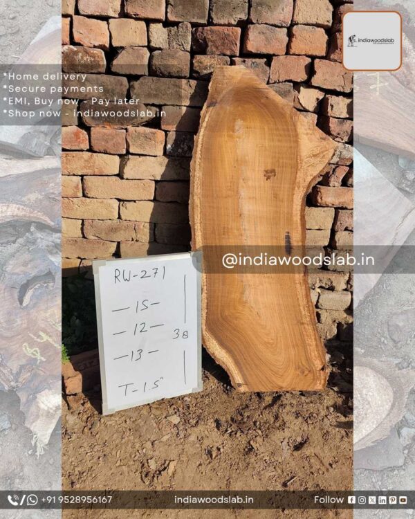 Live edge wood slabs in India. @indiawoodslab +91 9528956167