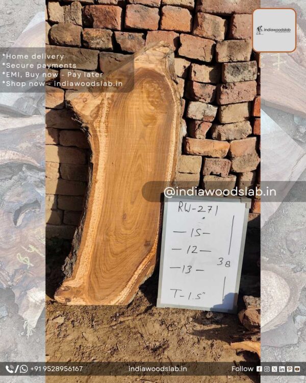 Live edge wood slabs in India. @indiawoodslab +91 9528956167