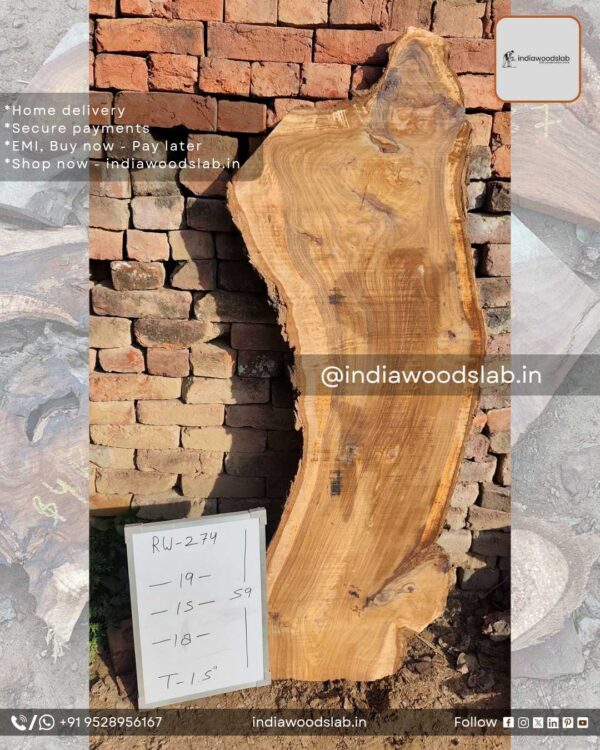 Live edge wood slabs in India. @indiawoodslab +91 9528956167
