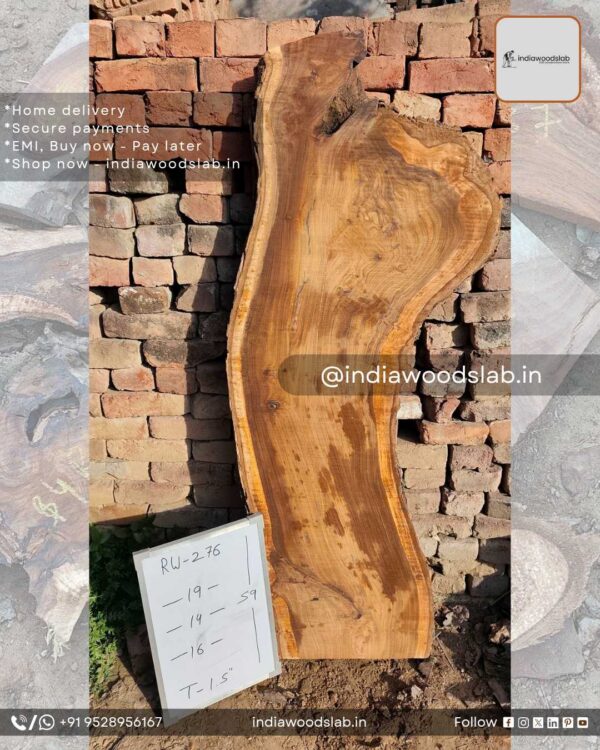 Live edge wood slabs in India. @indiawoodslab +91 9528956167