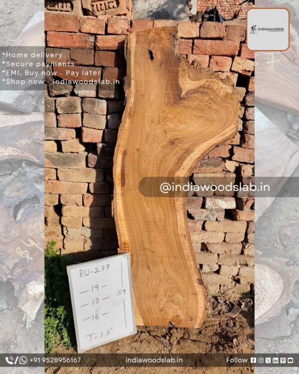 Live edge wood slabs in India. @indiawoodslab +91 9528956167