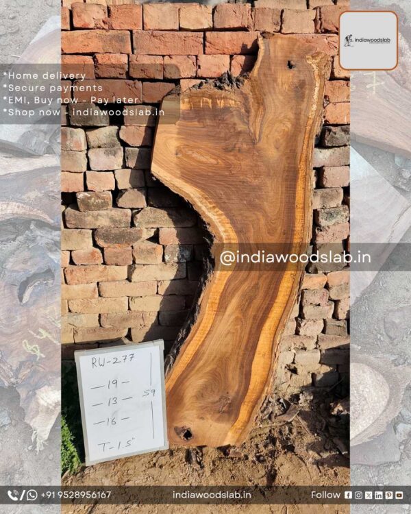 Live edge wood slabs in India. @indiawoodslab +91 9528956167