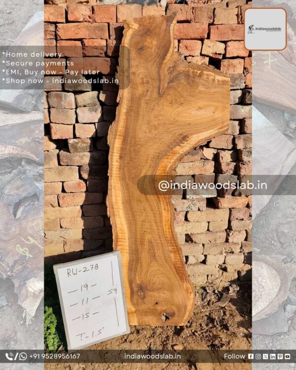 Live edge wood slabs in India. @indiawoodslab +91 9528956167