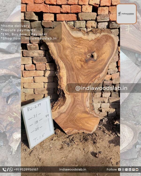Live edge wood slabs in India. @indiawoodslab +91 9528956167