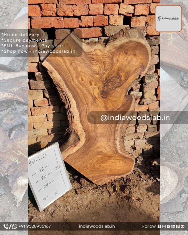 Live edge wood slabs in India. @indiawoodslab +91 9528956167