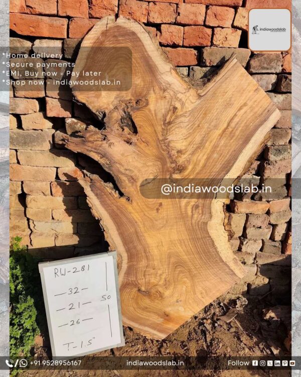 Live edge wood slabs in India. @indiawoodslab +91 9528956167