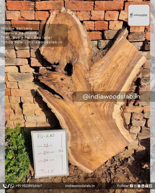 Live edge wood slabs in India. @indiawoodslab +91 9528956167