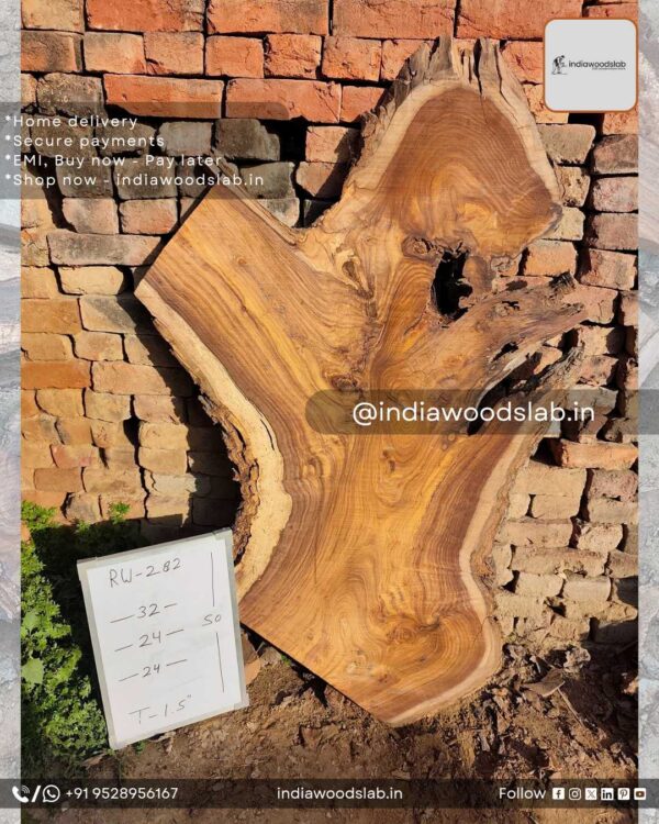 Live edge wood slabs in India. @indiawoodslab +91 9528956167