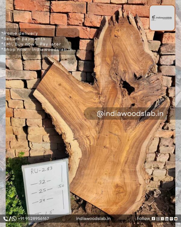 Live edge wood slabs in India. @indiawoodslab +91 9528956167