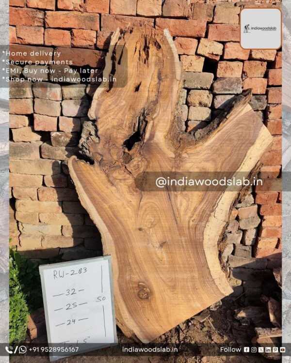 Live edge wood slabs in India. @indiawoodslab +91 9528956167