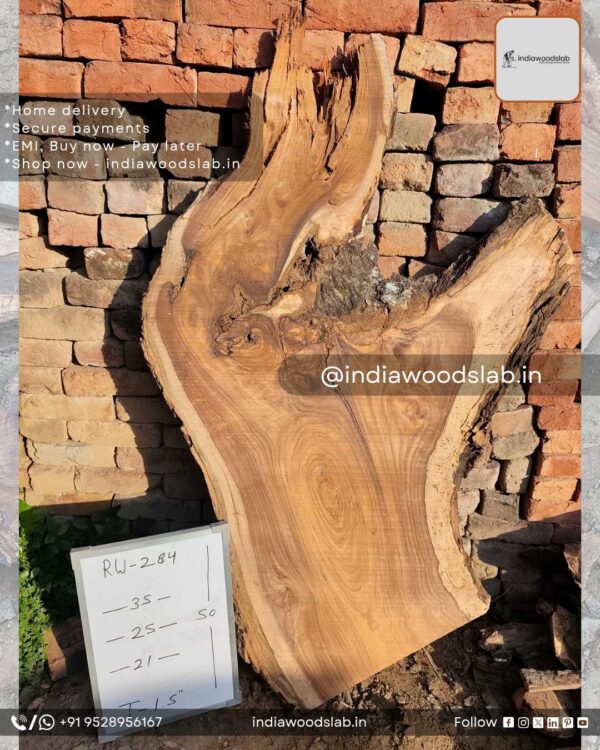 Live edge wood slabs in India. @indiawoodslab +91 9528956167