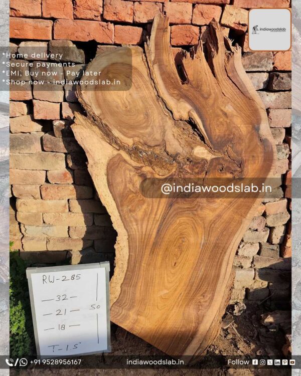 Live edge wood slabs in India. @indiawoodslab +91 9528956167