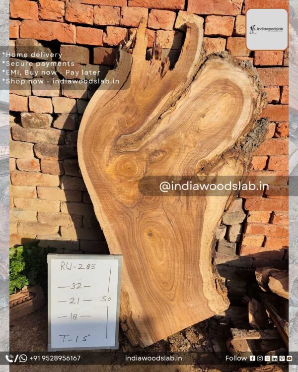 Live edge wood slabs in India. @indiawoodslab +91 9528956167