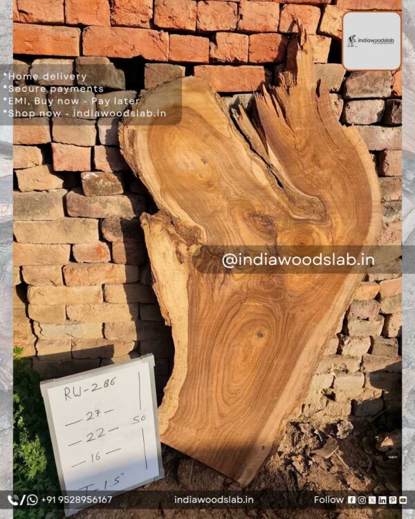 Live edge wood slabs in India. @indiawoodslab +91 9528956167