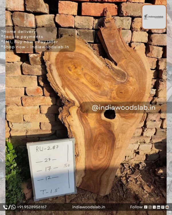 Live edge wood slabs in India. @indiawoodslab +91 9528956167
