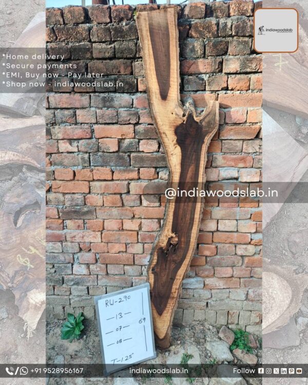 Live edge wood slabs in India. @indiawoodslab +91 9528956167