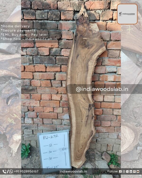 Live edge wood slabs in India. @indiawoodslab +91 9528956167
