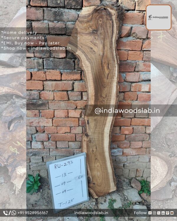Live edge wood slabs in India. @indiawoodslab +91 9528956167