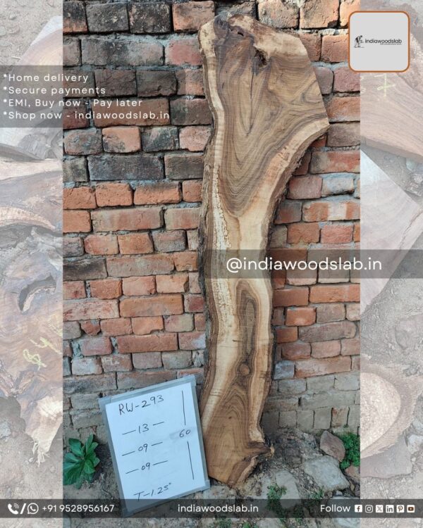 Live edge wood slabs in India. @indiawoodslab +91 9528956167