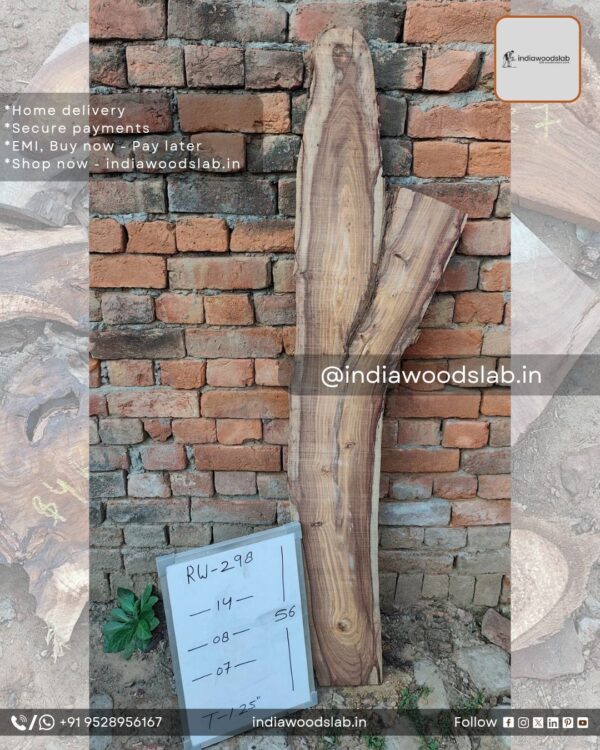 Live edge wood slabs in India. @indiawoodslab +91 9528956167