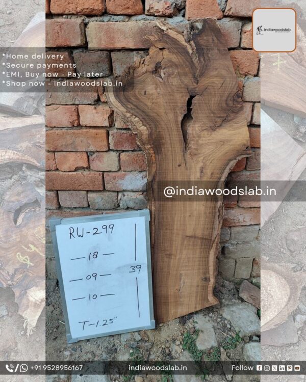 Live edge wood slabs in India. @indiawoodslab +91 9528956167