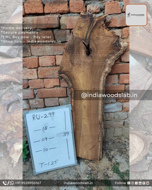Live edge wood slabs in India. @indiawoodslab +91 9528956167