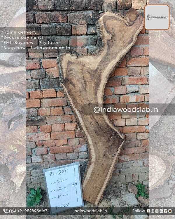 Live edge wood slabs in India. @indiawoodslab +91 9528956167