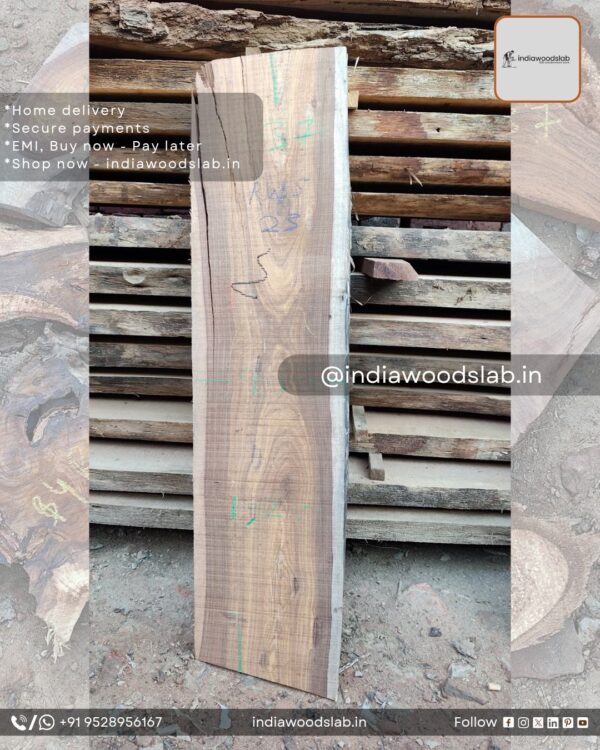 Live edge wood slabs in India. @indiawoodslab +91 9528956167