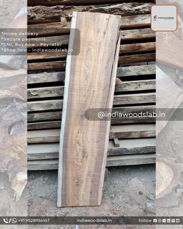 Live edge wood slabs in India. @indiawoodslab +91 9528956167
