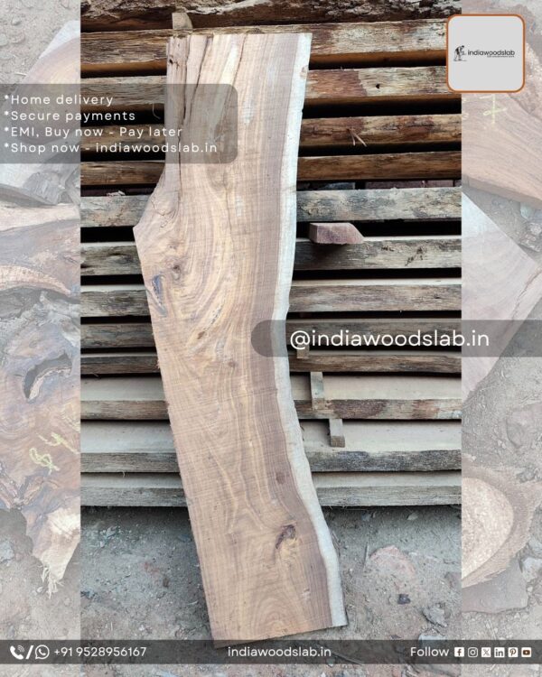 Live edge wood slabs in India. @indiawoodslab +91 9528956167