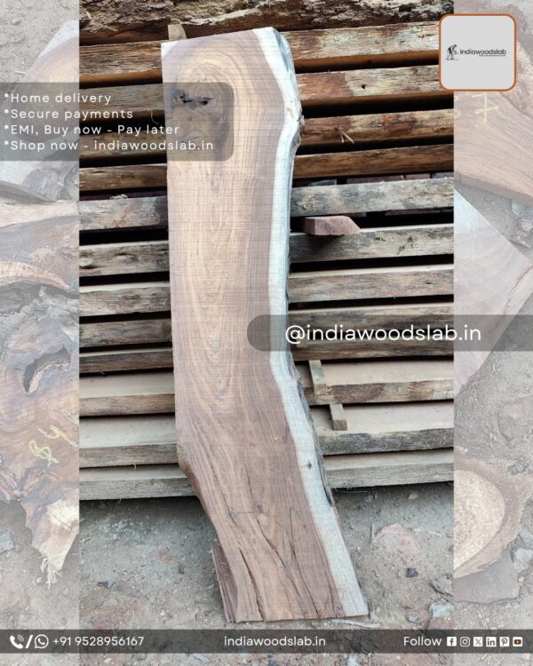 Live edge wood slabs in India. @indiawoodslab +91 9528956167